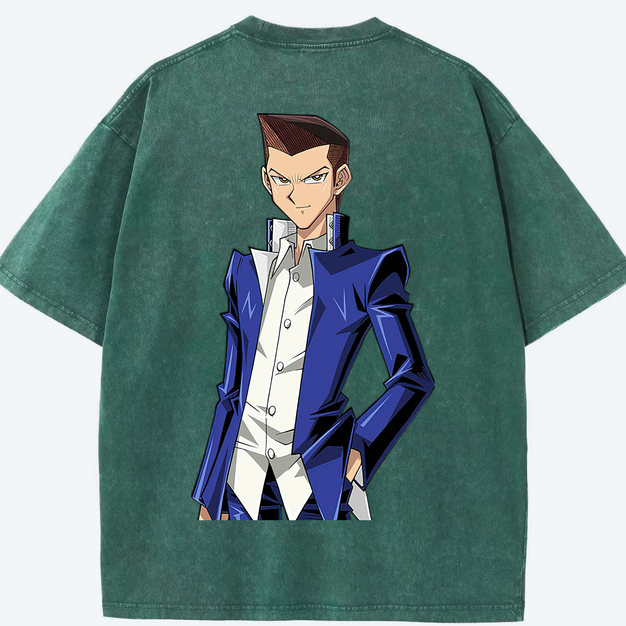 （画像用） 遊☆戯☆王 Yu-Gi-Oh! 綿100% ヴィンテージ風 半袖Tシャツ（背面プリント）